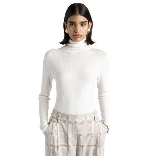Cue Merino Turtle Neck Ribbed Knit